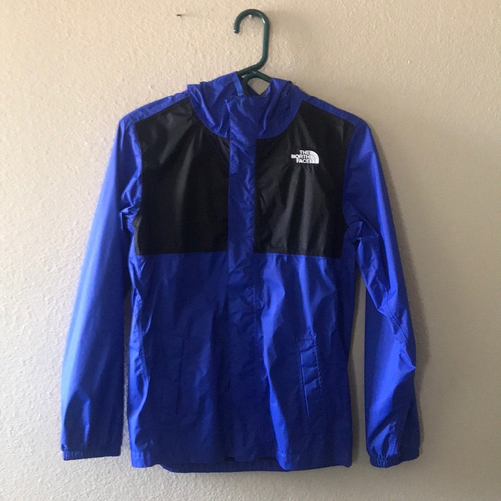Blue North Face jacket